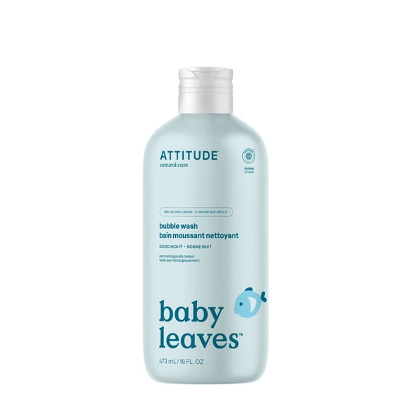 ATTITUDE baby leaves, Bubble Wash, Good Night