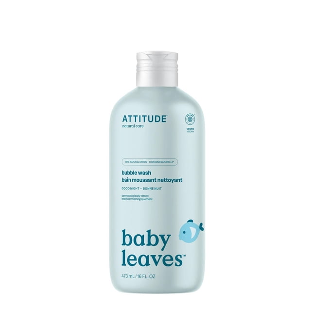 ATTITUDE baby leaves, Bubble Wash, Good Night