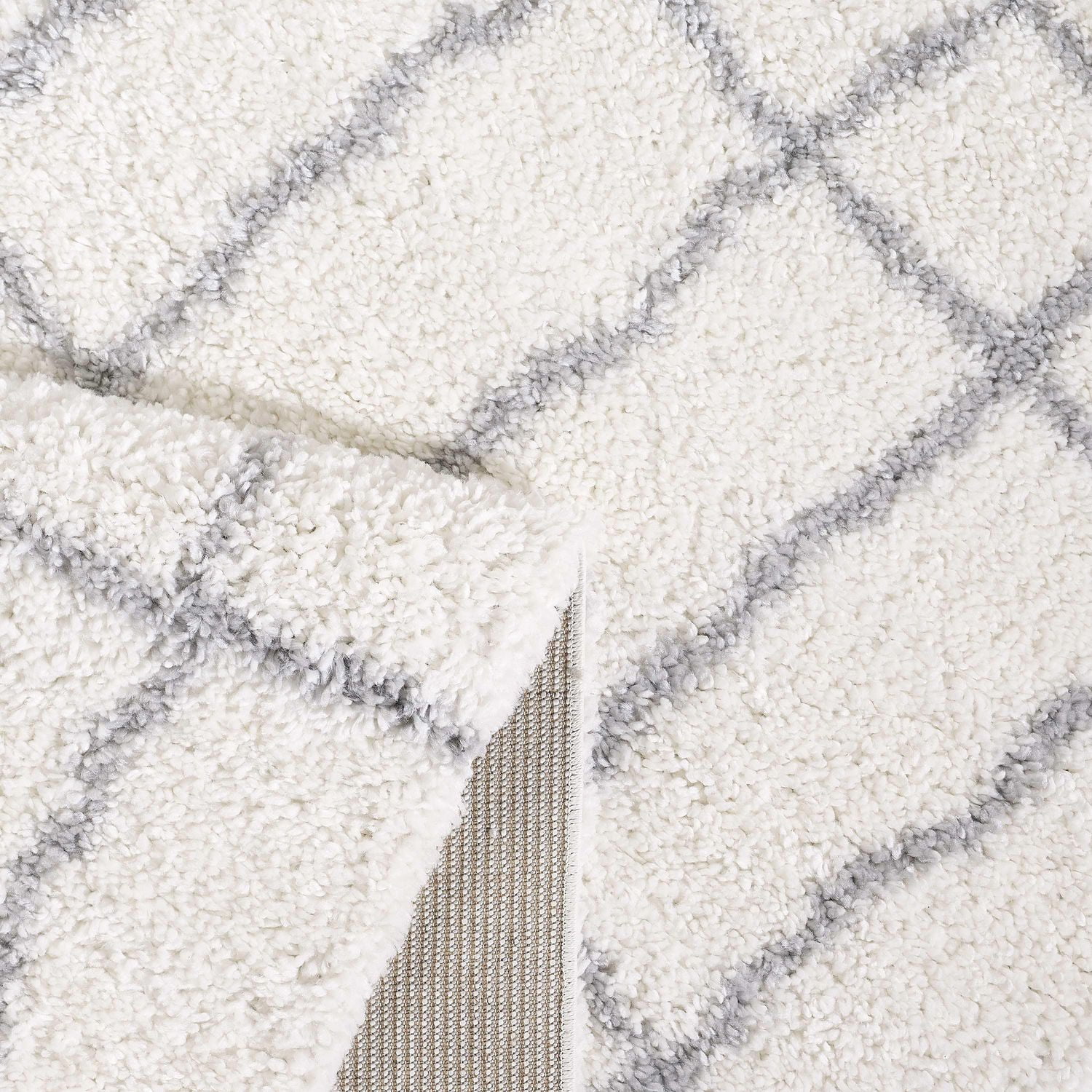 Tapis tissé crème et gris Zafra