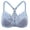 Slate Blue, variant on MELENECA Female Racerback Front Closure Unlined Underwire Bra for Women Black 34E