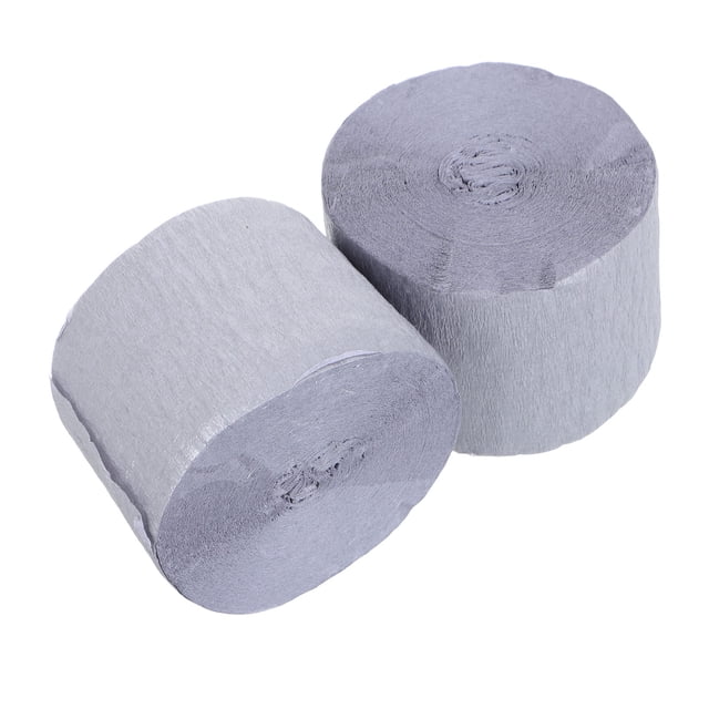 SKISUNO 2 Rolls Paper Making Kit Paper For Party Decorations Silver Background Wall Setup For