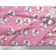 thumbnail image 3 of Soimoi Rayon Fabric Gift Box,Car & Santa Christmas Printed Fabric 1 Yard 42 Inch Wide, 3 of 3