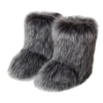 thumbnail image 1 of RKSTN Bottes de Neige pour Femmes Mode Couleur Imitation Plus Cachemire Neige Bottes de Neige Chaussures, 1 of 7