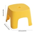 thumbnail image 3 of Fridja Non Slip Step Stool Shower Foot Stool 8 Inch High One Steps Stool Small Plastic Thickened Step Stool for Home, Office, Garage Stools Laundry Bathroom, 8.07x7.67x6.29in, Yellow, 3 of 6