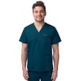 thumbnail image 1 of Sivvan Unisex V-Neck 3 Pocket Scrub Top (Available in 15 Colors), 1 of 7