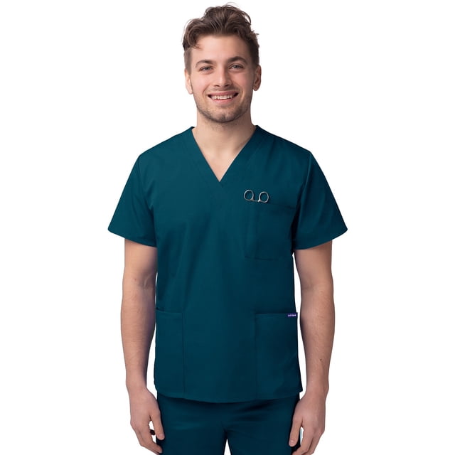 Sivvan Unisex V-Neck 3 Pocket Scrub Top (Available in 15 Colors)