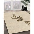 thumbnail image 3 of Ahgly Company Tapis d'Intérieur Lavables à la Machine, Carrés, Style Transitionnel, Mocassin Beige, Tapis de Zone, 5 Pieds Carré, 3 of 7