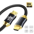 thumbnail image 2 of Tianle 8K HDMI 2.1 Cable, 5m/16.4ft 48Gbps Ultra High Speed Braided HDMI Cable HDR10 Compatible with 8K60Hz, 4K120Hz, HDCP 2.2 2.3, PC, Monitor, Laptop, PS5, Ethernet, 2 of 7