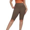 thumbnail image 1 of Qtocio Plus Size Shorts,Women's Solid Color High Waisted Supportive Shorts for Yoga and Workout Summer Activities, 1 of 3