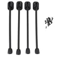 thumbnail image 2 of Foldable Table Legs, 4PCS Foldable Table Legs Silicone Iron Heavy Duty Foldable Metal Furniture Legs for Coffee Table Camping Table Black, 2 of 7