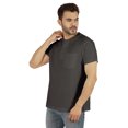thumbnail image 4 of Inkmeso Solid Henley T-Shirt For Mens Cotton Short Sleeve Tee Shirts Pocket Shirt, 4 of 7