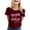 Wine, variant on LUOGENLI Female T-shirts for Womens Women's Casual Printed Round Neck Short Sleeve T Shirt Top T-shirts for Women Graphic Tee St. Patrick's Day Tee T-shirts Womens White Summer Clothes White M