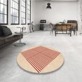 thumbnail image 4 of Ahgly Company Tapis d'Intérieur Lavables en Machine, Ronds, Transitionnels, Orange Vif, Ronds de 3', 4 of 7