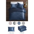 thumbnail image 2 of Grace Living Zymir Crushed Velvet Comforter Set - Channel Tufted, 2 of 5
