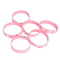 thumbnail image 2 of Hope Faith Courage Red Ribbon Silicone Bracelet Wrist Strap, 2 of 6