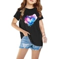 thumbnail image 1 of EGNMCR T-Shirts & Blouses à Manches Courtes Col Rond pour Tout-Petits Garçons Filles Coton Mode Mignon Col Rond Imprimé Tee Manches Courtes Girl Blouse, 1 of 5