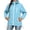 Sky Blue#womens hooded rain coat, variant on Brnmxoke Womens Rain Coats with Hood Summer Casual Waterproof Zip Up Rain Jacket Lightweight Packable Outdoor Windbreaker with Zipper Pockets Multicolor,XXL