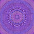 thumbnail image 1 of Ahgly Company Tapis d'Intérieur Lavable en Machine Carré Transitionnel Violet Jonquille Violet, 5 Pieds Carré, 1 of 7