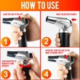 thumbnail image 4 of Kitchen Blowtorch Torch Butane Gas Burner, Safety Lock and Stainless Steel and Aluminum for Home DIY (Butane Not Included), 4 of 5