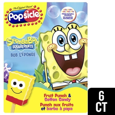 Popsicle SpongeBob SquarePants Ice Pops, 6 x 60 mL