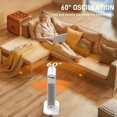 thumbnail image 5 of HOMCOM 33 Ceramic Space Heater 2000W Fan Electric Heater with 3 Modes 15H Timer Adjustable Thermostat Oscillation Remote Control Tip-Over and Overheat Protection Low Energy for Bedroom White, 5 of 5