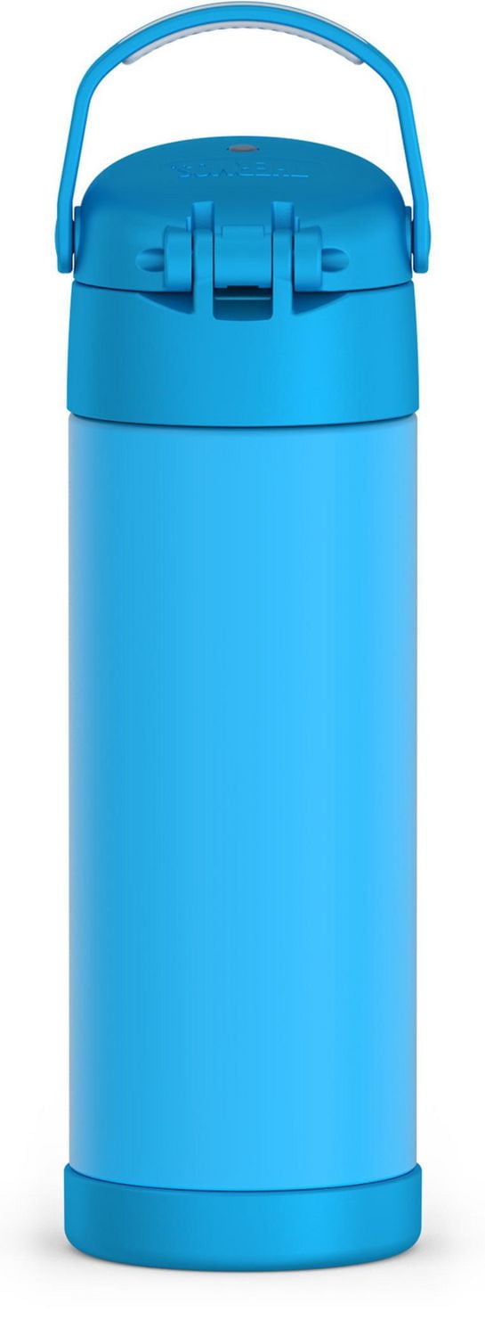 Thermos Kids Stainless Steel Vacuum Insulated Funtainer Water Bottle with Spout Lid, 470 ml, Electric Blue