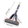 thumbnail image 3 of MORESEC Clean Floors Effortlessly with This No-Hand-Wash Sponge Mop, a Roller-Type Rubber Mop with a Thickened Foldable Head and Built-In Brush for Easy Squeezing, 3 of 7