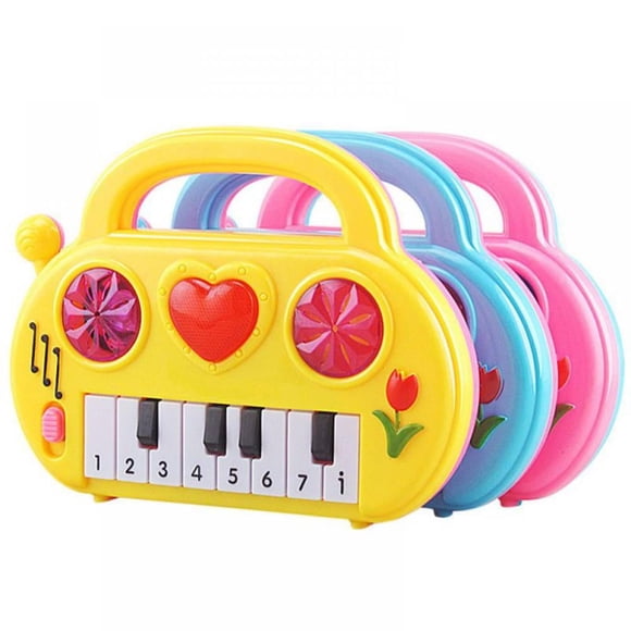 HLONK Jouets Musicaux Éducatifs pour Bébé Jouet Sensoriel Électronique d'Apprentissage pour Tout-Petit Clavier Piano Musical avec Lumières et Sons Cadeau d'Anniversaire pour Nourrisson pour Enfants Garçons de 6 9 12 18 24 Mois 1 2 Ans