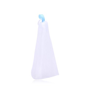 Multi-purpose Foaming Net Bubble Net for Face Washing with Soap Facial Cleanser Shower Gel Shampoo (White)