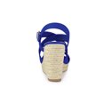 thumbnail image 2 of BLISSFUL STEP Sandales Compensées Espadrilles pour Femmes à Bride Cheville Croisée Bleu Foncé 8.5, 2 of 7