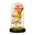thumbnail image 2 of TopLLC Cadeau de la Saint-Valentin Veilleuse Led 3 Roses Abat-Jour en Verre Ornements, 2 of 7