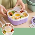 thumbnail image 1 of LSLJS Lunch Box Kids, Bento Box Adult Lunch Box, Lunch Containers for Adults/Kids/Toddler, 1200ML-5 Compartment Bento Lunch Box, Built-In Reusable Spoon & BPA-Free, Tableware Tableware, 1 of 1