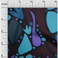 thumbnail image 2 of oneOone Polyester Spandex Light Blue Fabric Geometric Abstract Floral Craft Projects Decor Fabric Printed By The Yard 56 Inch Wide, 2 of 4