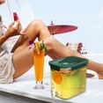 thumbnail image 4 of Nilvkv Large Capacity Plastic Beverage Dispenser Drink Dispenser with Tap Ice Lemonade Juice Container with Lid Fruit Teapot Lemonade Milk Bucket Drink Container, 4 of 6