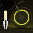 thumbnail image 2 of JilgTeok 2 Packs Motion Activated LED Wheel Lights for Bikes, Motorcycles & Cars Waterproof Tire Valve Stem Lights with Vibration Sensor, Easy Install Safety Lights for Night Riding, 2 of 3