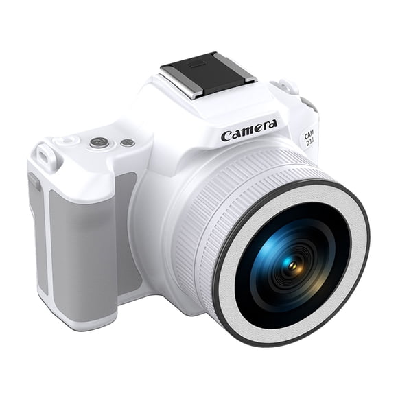 Lksixu CCD High-definition Mini DSLR Digital Camera With Front And Rear Double Lenses Rotating Focus And Multiple Filter Plastic digital camera Electronics for Home Office School