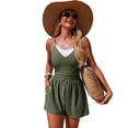 thumbnail image 2 of TIMIFIS Robe Maillot de Bain pour Femmes une Pièce Robe de Bain Été Bain de Soleil Maillot de Bain Couleur Unie Mode Planche Volleyball Activité Maillot de Bain, 2 of 8
