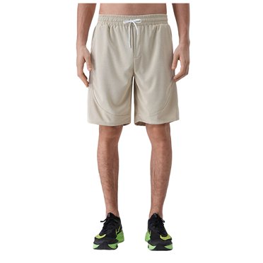 yocbz Short Jeans Homme Men's Shorts Solid Color Thin Casual Quick Drying Pants Sports Shorts Basketball Shorts Khaki,M