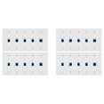thumbnail image 1 of 20 Pieces Ethernet Wall Outlet Plate Cat6 RJ45 Wall Plate Jack Female to Female Ethernet Inline Coupler Plates Ethernet, 1 of 7