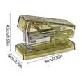 thumbnail image 3 of Suncoda Plastic Mini Stapler, Portable Transparent Mini Stapler for Students and Office Use Small Lightweight Handheld Stapler with Ergonomic Grip and Metal Mechanism, 3 of 6