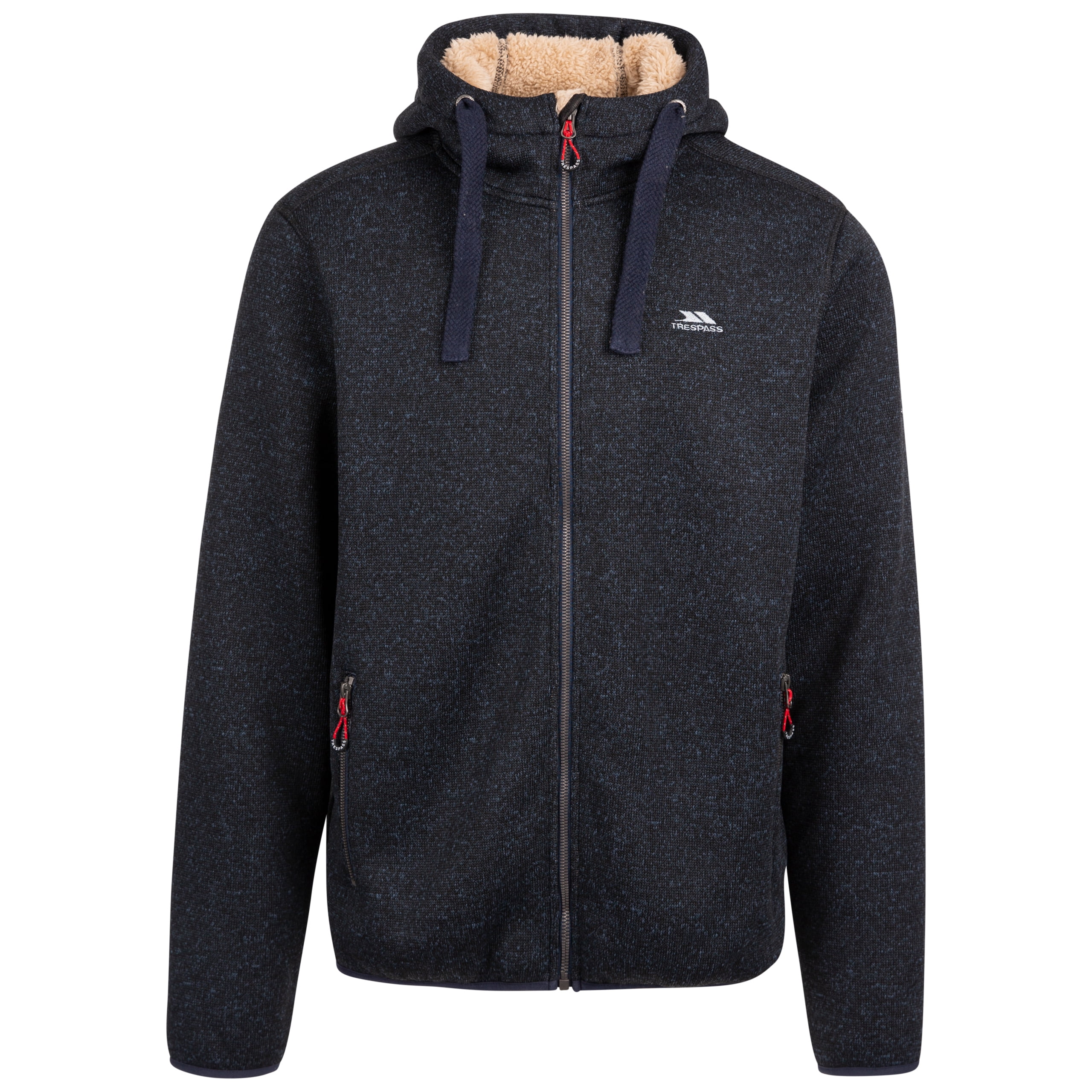 Trespass Mens Fleece with Full Zip Hooded And 2 Zip Pockets Tableypipe