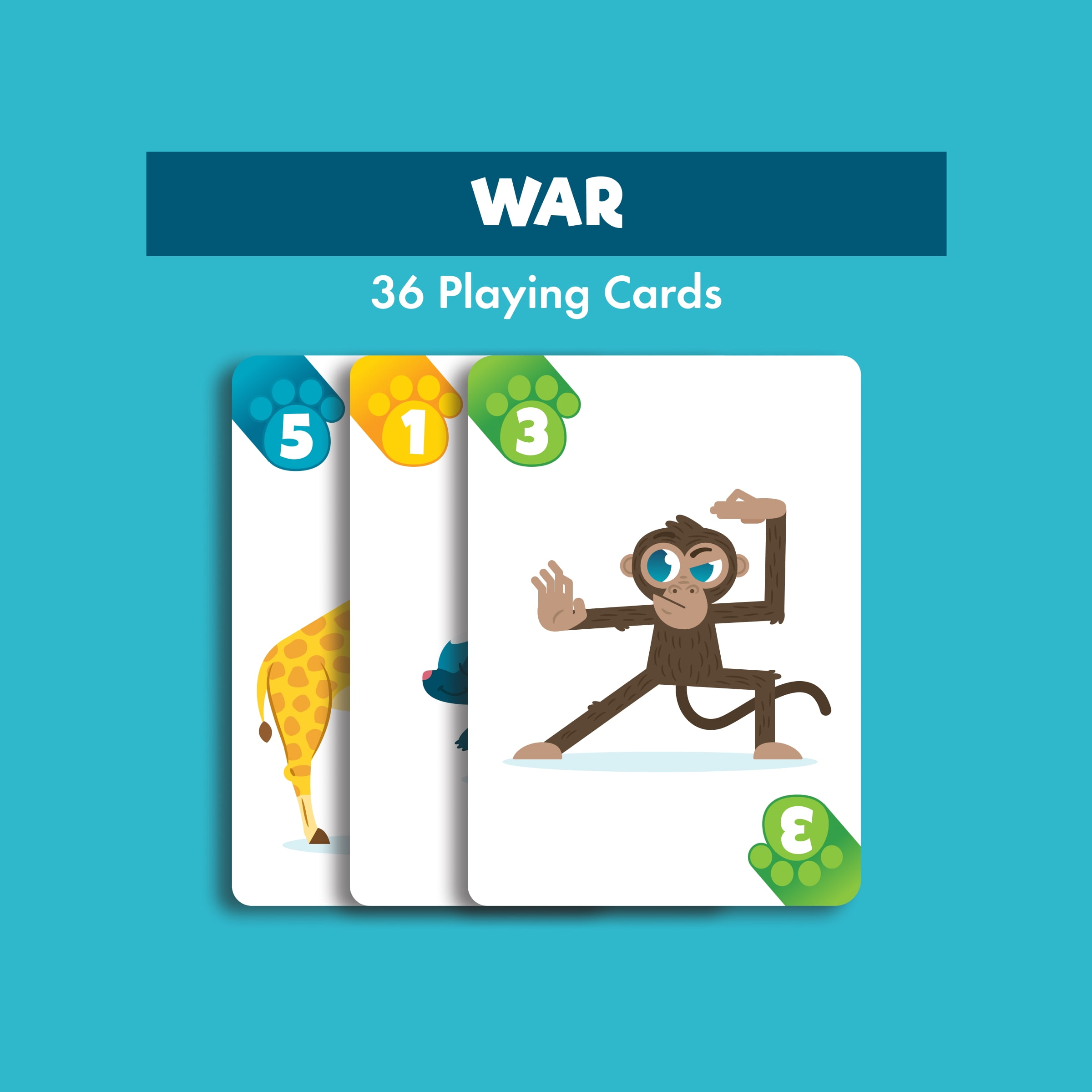 Jeu de cartes varié Chuckle & Roar, lot de 6, pour enfants de 4 ans et plus, par Buffalo Games