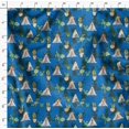 thumbnail image 4 of Soimoi Blue Poly Georgette Fabric Cactus With Conical Pot Tree Print Fabric by the Yard 42 Inch Wide, 4 of 5