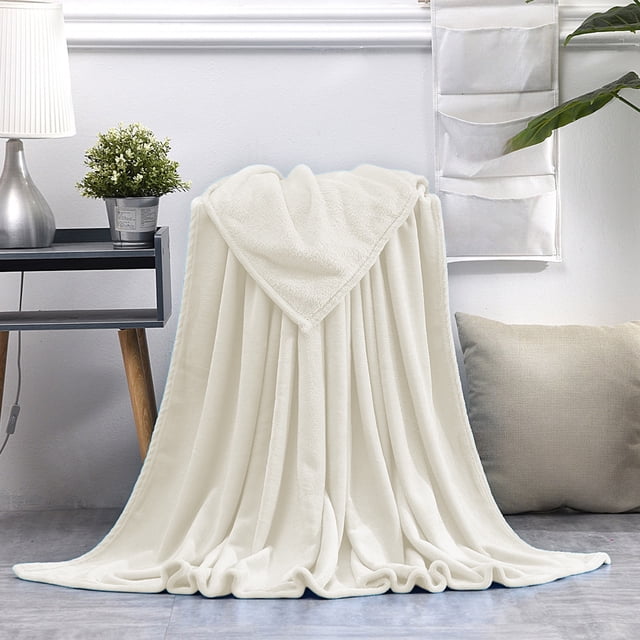 Solid Color Flannel Blanket Gift Gift Velvet Conditioning Blanket Casual Cover Blanket Solid Color Blanket 59.05x39.37 Inches