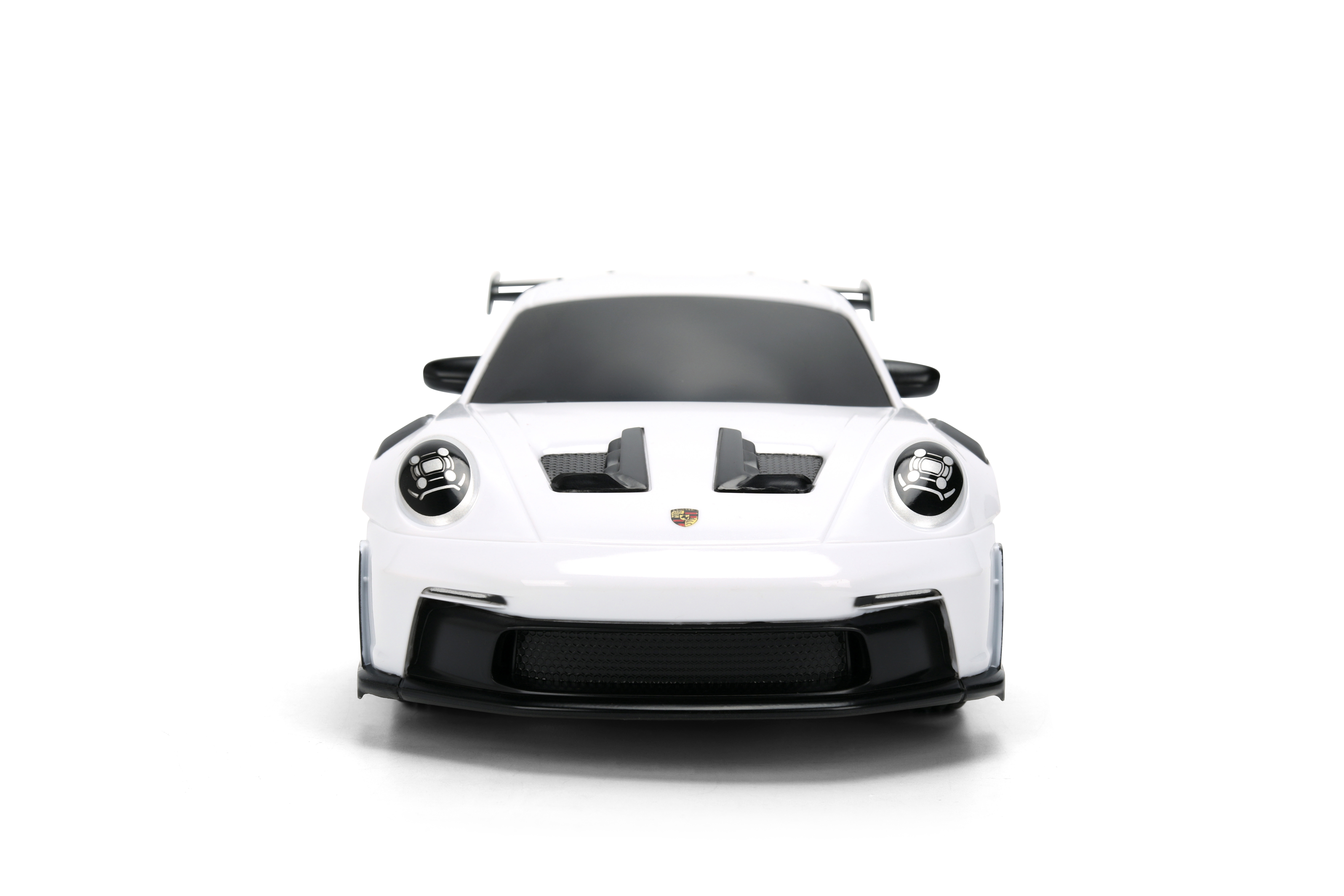 Jada Toys Porsche 911 (992) GT3 RS – 1:16 RC – USB Rechargeable with Turbo Function, Radio Control Cars(White/Red)