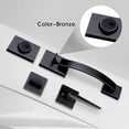 thumbnail image 3 of Front Double Door Traditional Style Keyed Entry Door Handleset with Lever Handle in Matte (Keyed and Dummy Set) MDHSTDBSETBR, 3 of 8