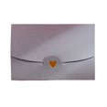 thumbnail image 1 of kurtrusly Romantic Paper Envelope, Portable Vintage Wedding Ceremony Invitation Card Gift Cards Envelopes, Silver White, 1 Count, 1 of 9