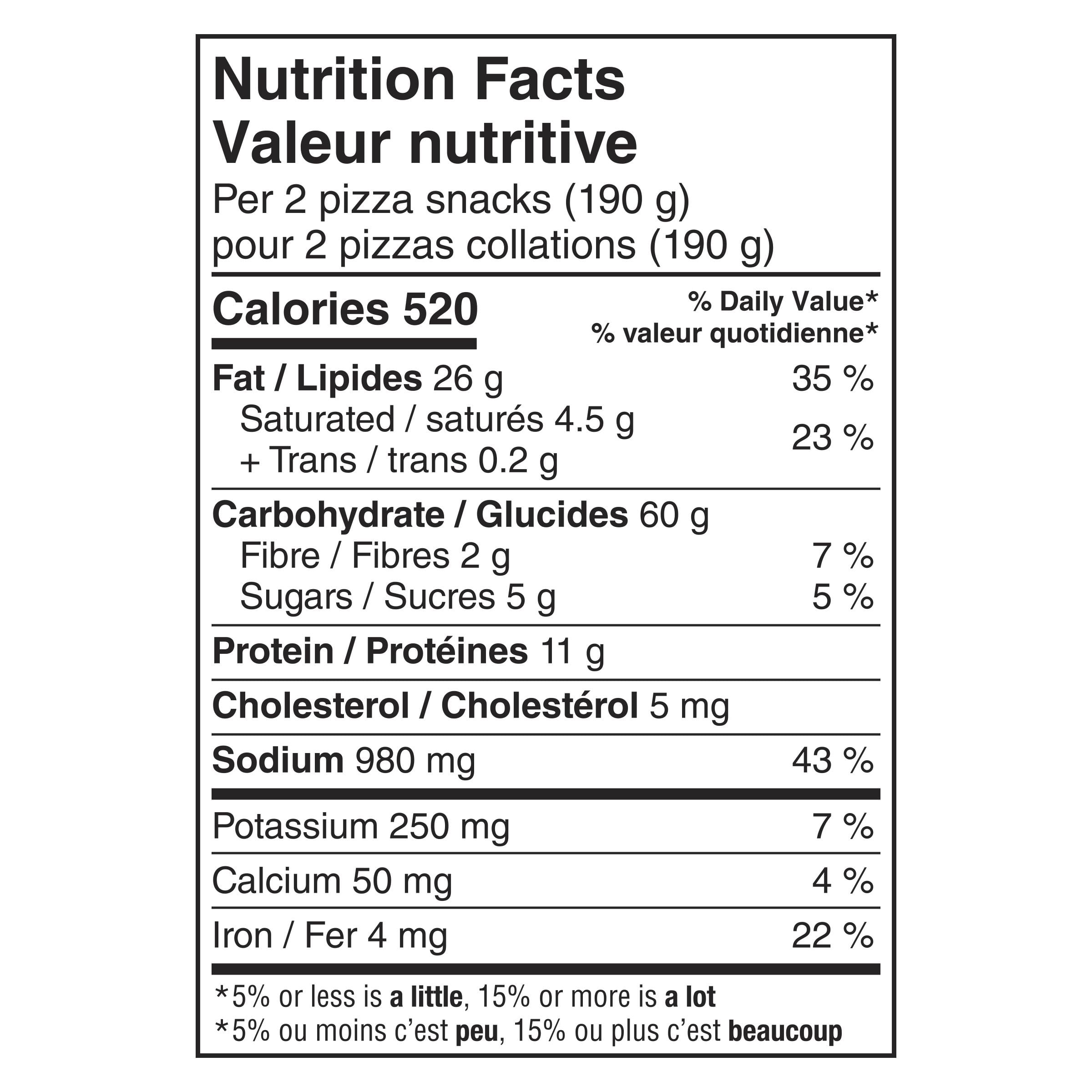 Pillsbury Pizza Pops de Luxe 30 Unités