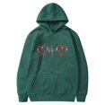 thumbnail image 1 of Birdeem Mode Saint-Valentin Couple Imprimé à Capuche Mode Polaire Poche Chandail Manteau, 1 of 1
