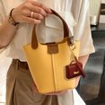thumbnail image 4 of Stylish Leather Key Chain Pouch Handle Strap Coin Purse Bag Pendant Earphone Case Red Envelope, 4 of 5